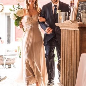 Allure 1221 Bridesmaid dress, size 2; Cappacino